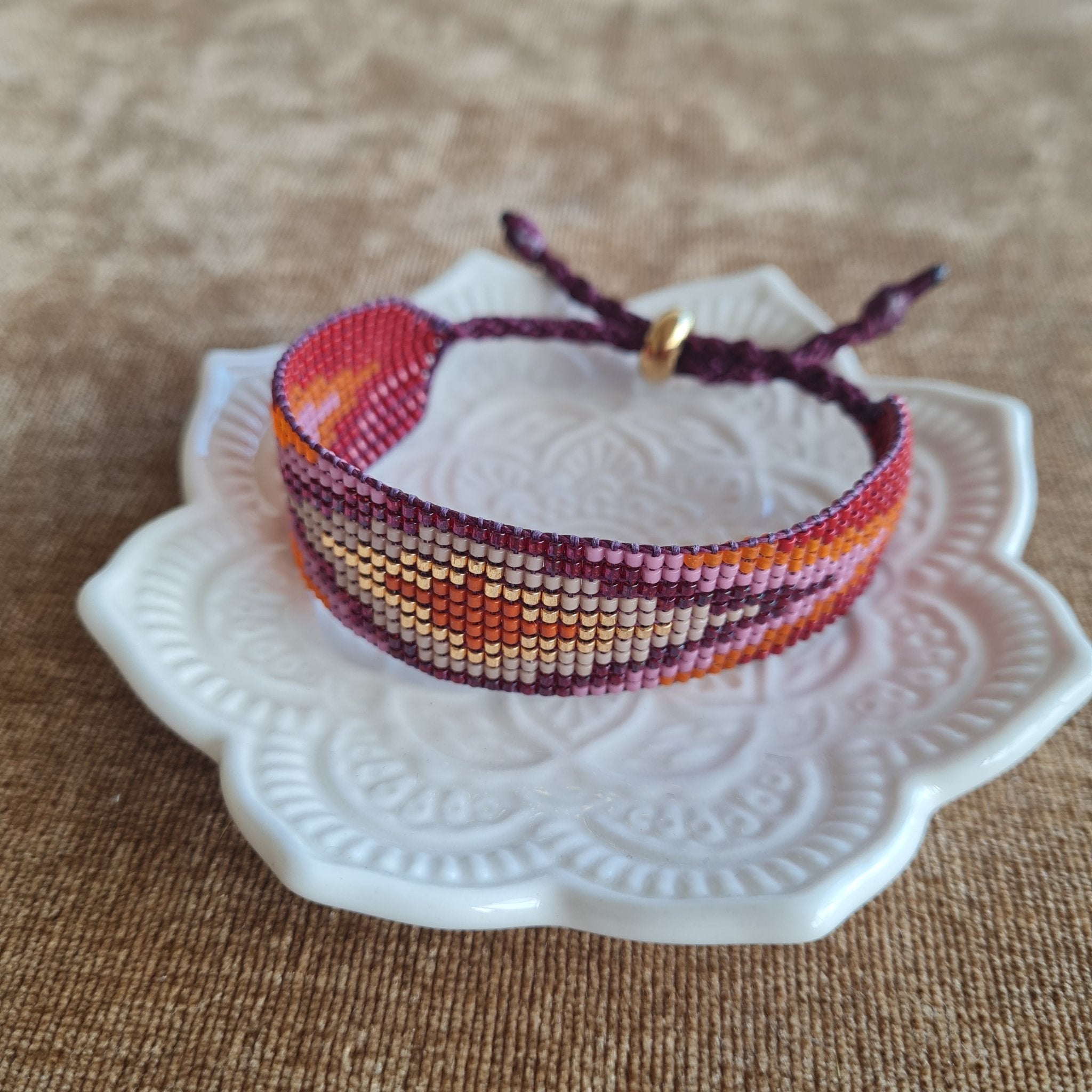 Brazalete Mosaic Granate - Aiabijoux
