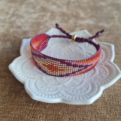 Brazalete Mosaic Granate - Aiabijoux