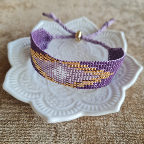 Brazalete Mosaic Morado - Aiabijoux