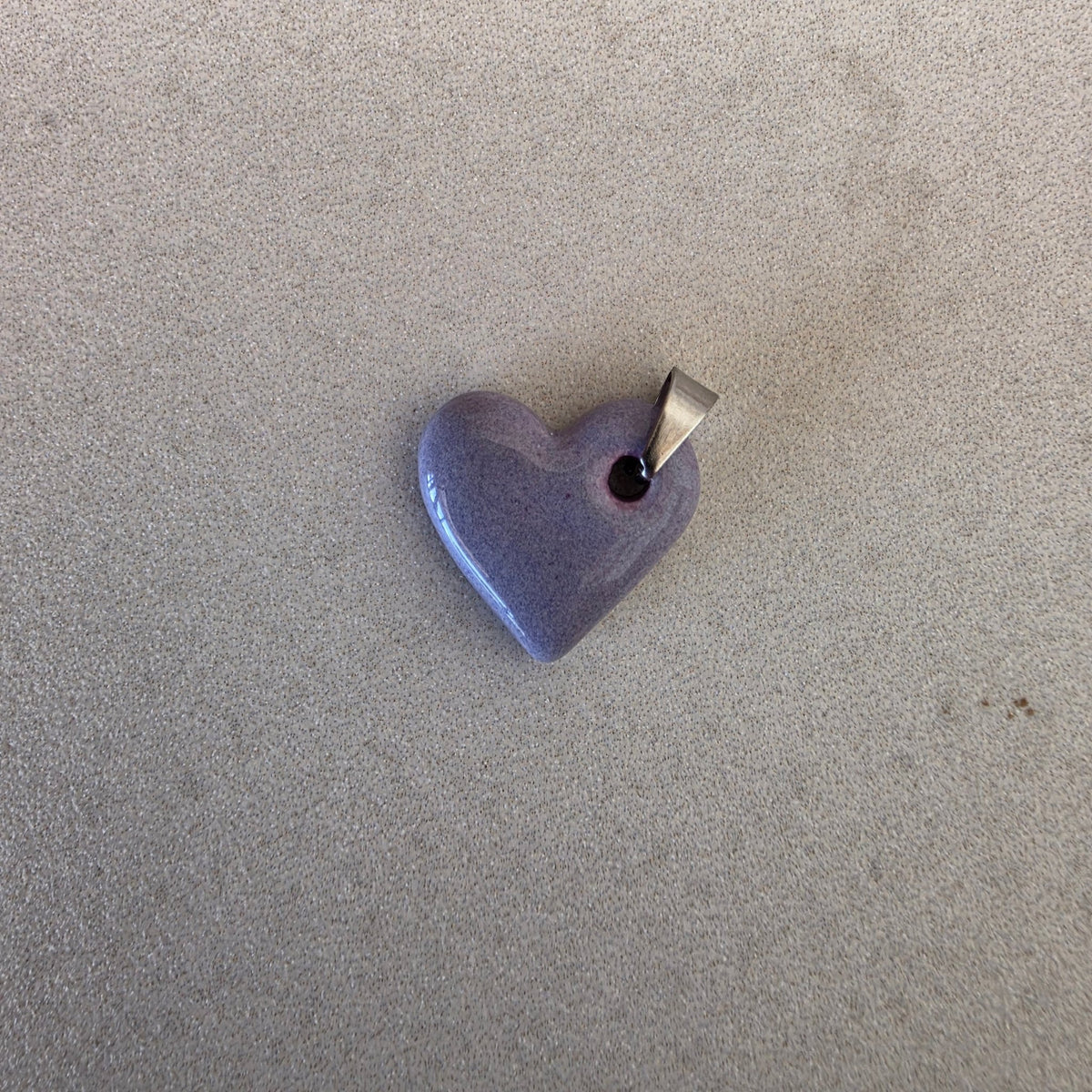 Colgante corazón de cerámica esmaltada - Aiabijoux