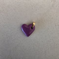 Colgante corazón de cerámica esmaltada - Aiabijoux