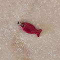 Colgante pez de cerámica esmaltada rojo - Aiabijoux