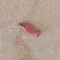 Colgante pez de cerámica esmaltada rosa - Aiabijoux