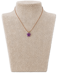 Gargantilla cuero mini estrella cerámica - Aiabijoux