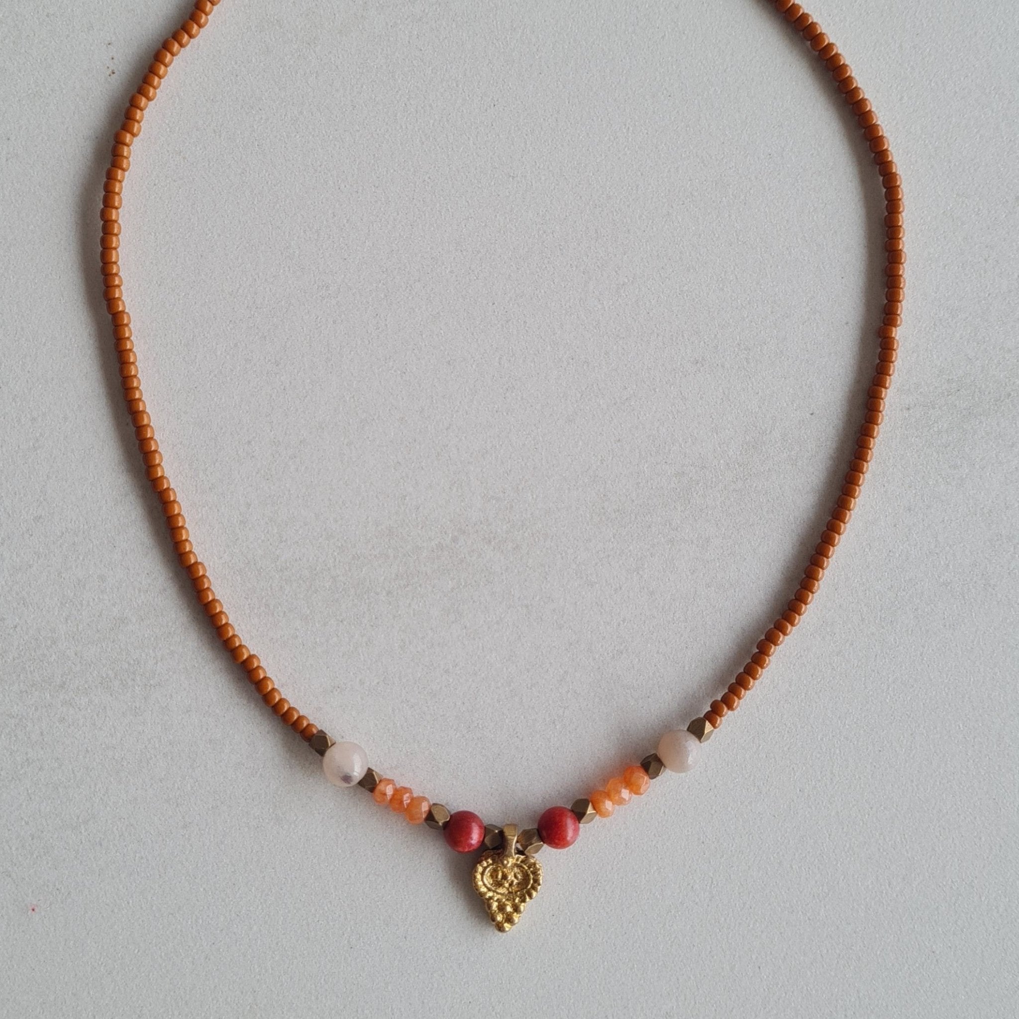 Gargantilla Nira Orange - Aiabijoux