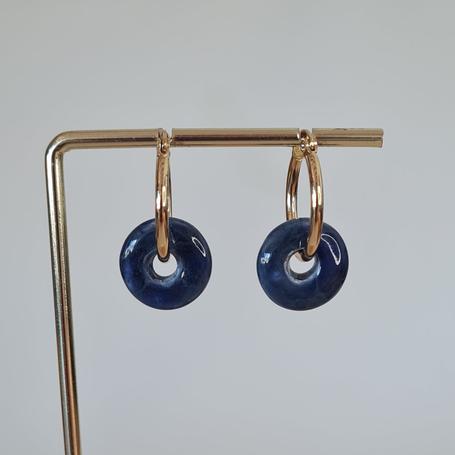 Pendientes aro cerámica esmaltada - Aiabijoux