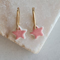 Pendientes estrella bicolor cerámica - Aiabijoux