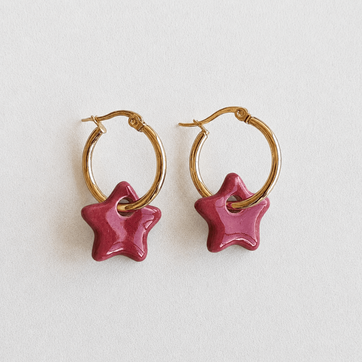 Pendientes estrella cerámica - Aiabijoux