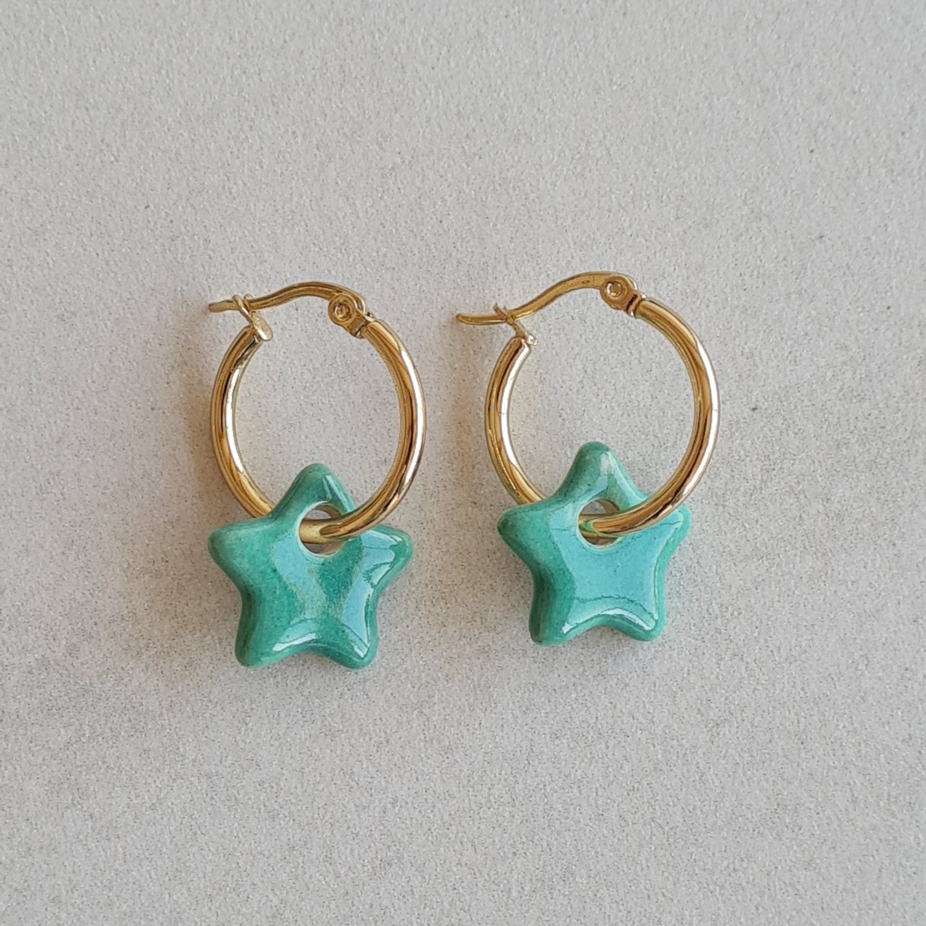 Pendientes estrella cerámica - Aiabijoux