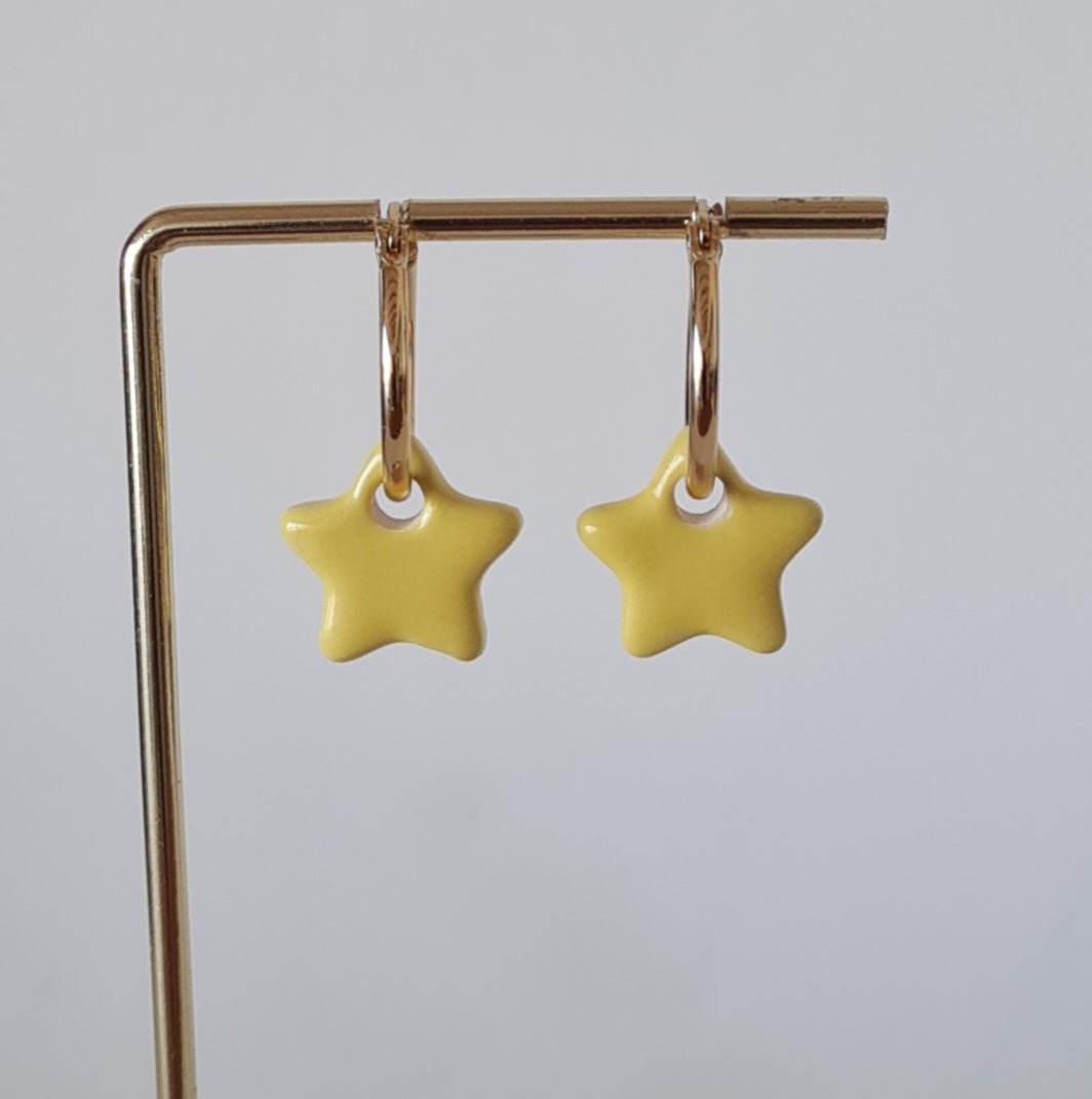 Pendientes estrella cerámica - Aiabijoux