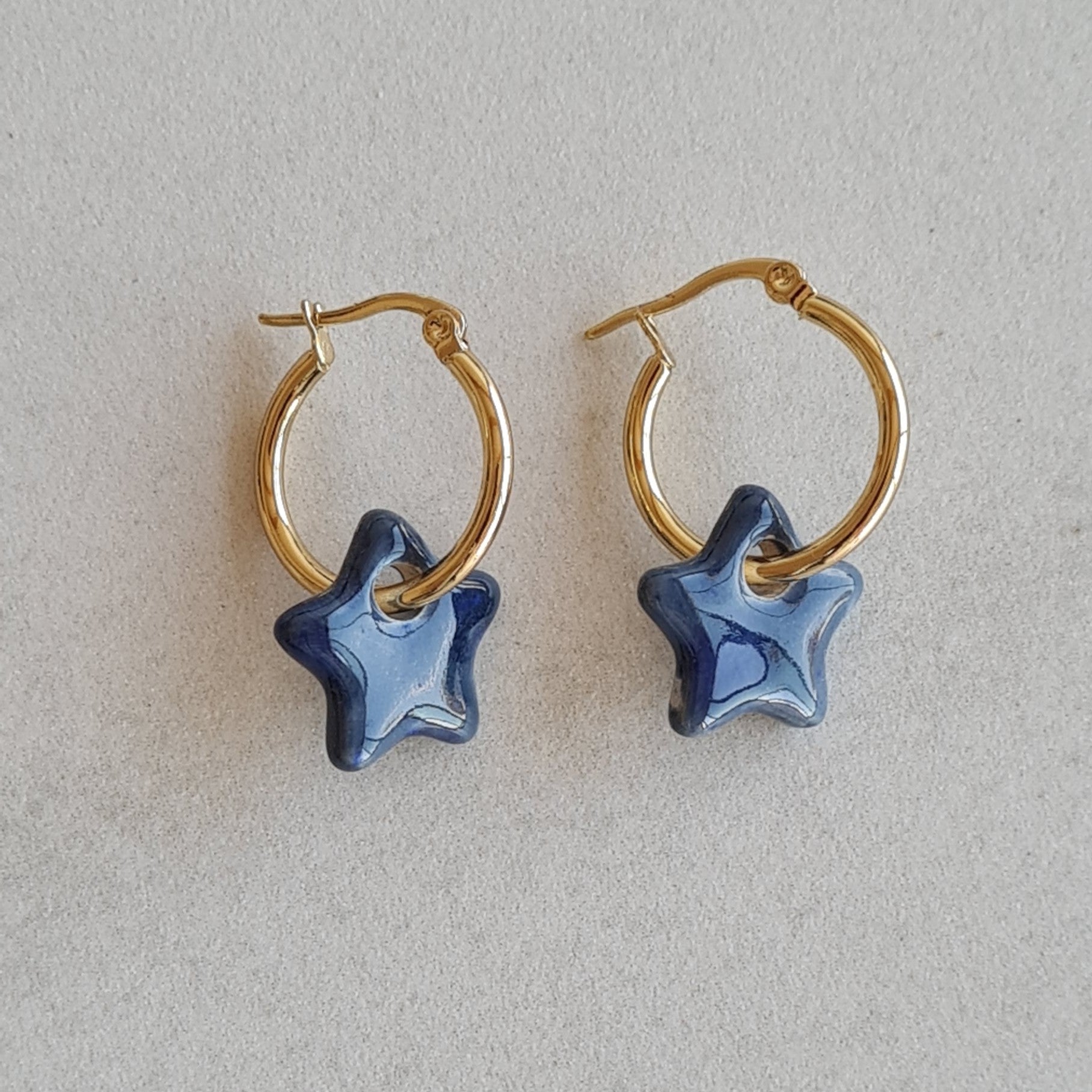 Pendientes estrella cerámica - Aiabijoux