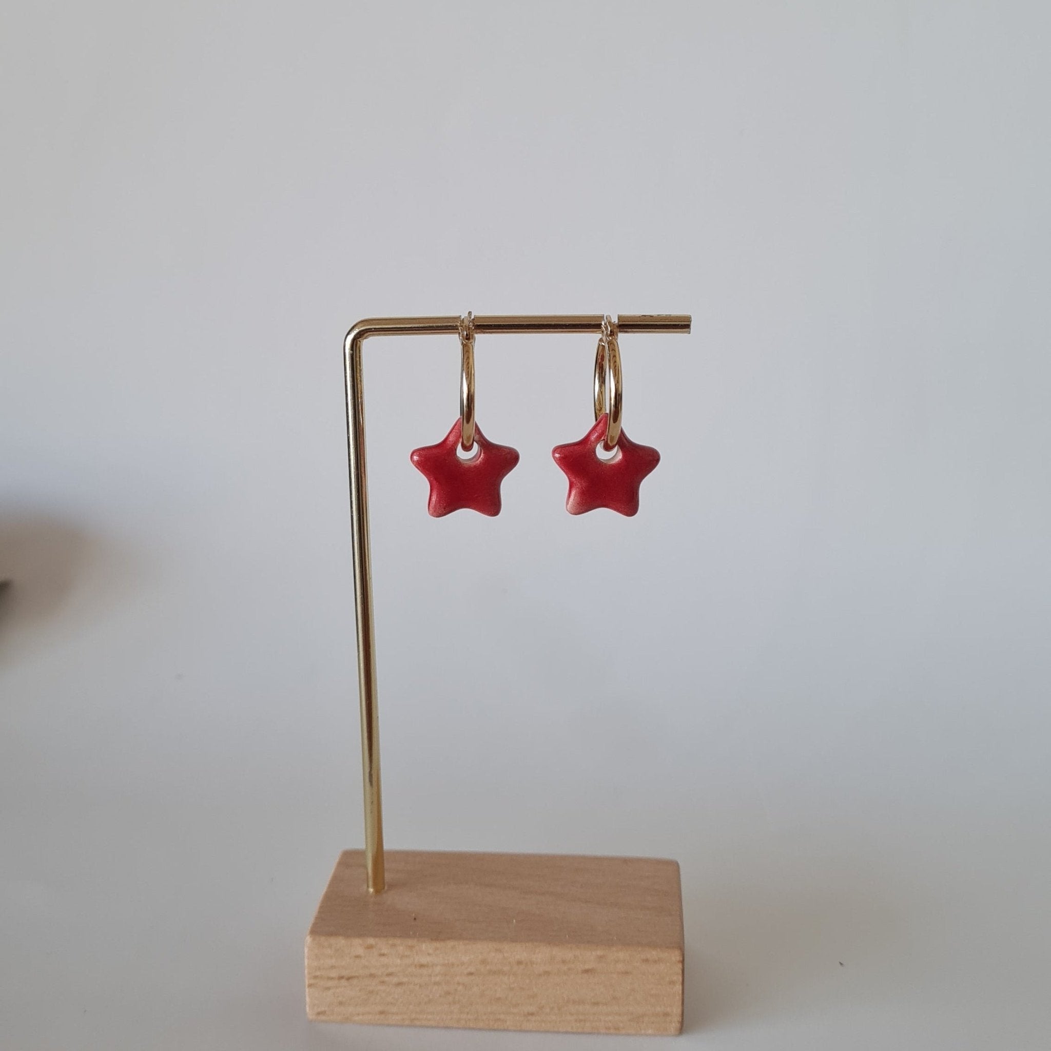 Pendientes estrella cerámica - Aiabijoux