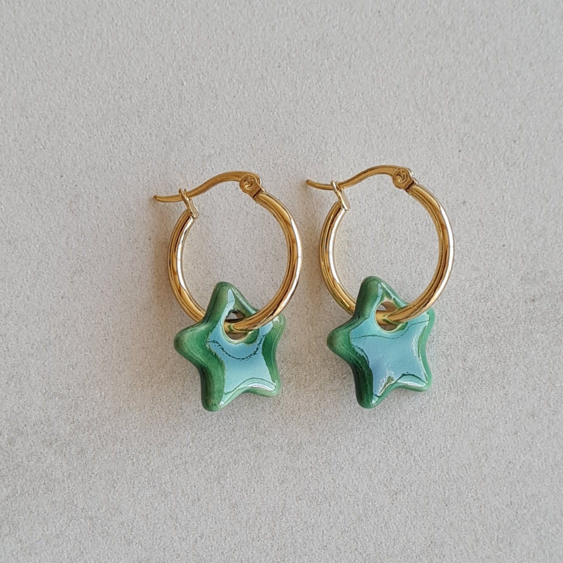 Pendientes estrella cerámica - Aiabijoux